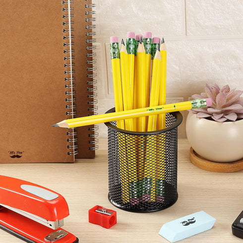 Mr. Pen Jumbo Pencils for Preschoolers, 10 Big Pencils and 1 Sharpener, Fat Pencils for Kindergarten Supplies