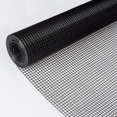 36" 50' 1/4inch 19 (3650-19Gauge) x Hardware Cloth Gauge, Black Galvanized Welded Wire Mesh Roll for Chicken Coop