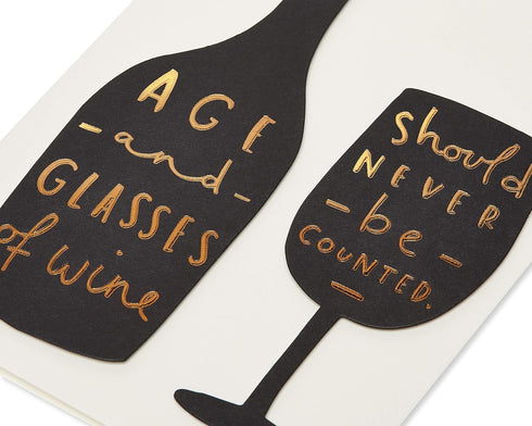 Papyrus Funny Birthday Card, Toast To You