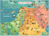 Bible Story Map Poster (Laminated) – 18" x 24" Educational Christian Learning Tool for Classrooms and Homeschool
