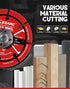 EZARC 4 1/2 Cut Off Wheels, Carbide Cutting Disc for Angle Grinder, 2 Pack for Wood, Laminate, Plastic, Plaster