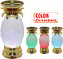 YAKii 9.5" Pineapple LED Color Changing Candle Holder, Swirling Water Waves Lamp, Kid Safe Battery/USB Operated