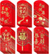 Winlyn 120 Pcs Asian Red Envelopes, 6 Designs for Chinese Lunar New Year, Wedding, Birthday, Cash Envelopes
