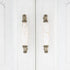 Set of 4 Marble Ceramic Handle Antique Cabinet Door Pulls - Modern Euro Style 3.78 inch(96mm)