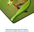 Green Mouse Pad with Cute Frog Design - Kawaii Office Decoration, Anti-Slip Rubber Base, 9.5 x 7.9 Inch