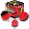 Drill Brush Power Scrubber by Useful Products - Wood Cleaner, Concrete Cleaner, Stiff Bristle Brush for Cleaning