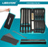 Libraton 31PCs Metal File Set, Metal Files for Steel, 12 Needle Files with Case, Riffler File, Sandpapers