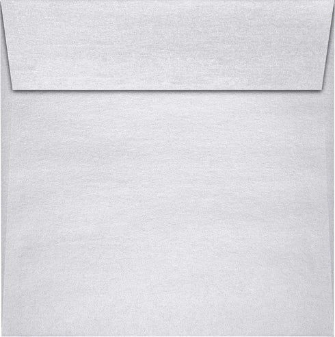 LUXPaper Square Invitation Envelopes | Peel & Press | 6" x 6" | Silver Metallic | 80lb. Text | 50 Qty by LUXPaper