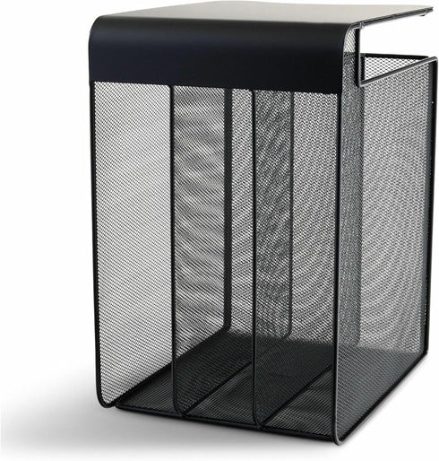 Safco Onyx Hanging Desktop Organizer with 3 Vertical Trays for Under-Desk Storage