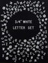 Sharing Plastic Letters, 300 White Felt Letter Board Accessory with 0.75' Letters