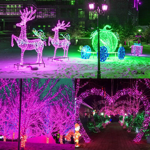 300 98.5FT 8 LED Halloween Lights, Halloween String Lights with Lighting Modes, Waterproof & Connectable Mini Light