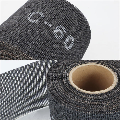 SCOTTCHEN Sanding Rolls/Plumbing Sanding Cloth 4-1/8" x 6.5yd (20 ft), Plumber's Double Side Open Mesh, Grit #80