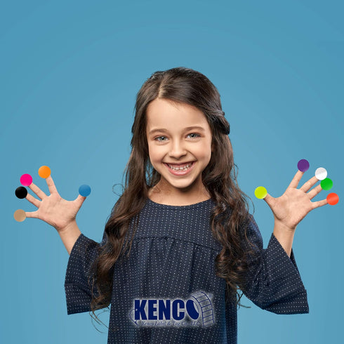 Kenco Color Coding Circle Dot Sticker Labels on a Roll, White, 1 Inch, 1000 Stickers