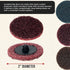 46-Piece 2" Pack 15 1/4" Dura-Gold Diameter Surface Conditioning Sanding Discs Variety - Each Coarse, Medium, Fine Grit