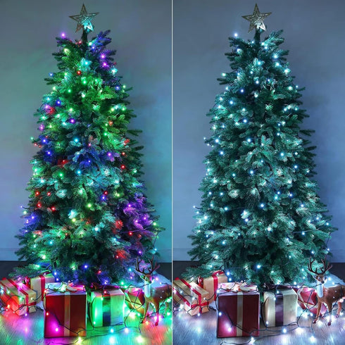 66FT 200 iBaycon Color Changing Christmas Lights, LED RGB Christmas String Lights Outdoor, Fairy Twinkle Tree Lights