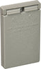 Legrand Pass & Seymour CA26GV Weatherproof Outdoor Cover, 1 Gang, Vertical Self-Closing Lid, Gray (1 Count)