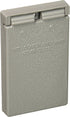 Legrand Pass & Seymour CA26GV Weatherproof Outdoor Cover, 1 Gang, Vertical Self-Closing Lid, Gray (1 Count)