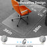 PURE JAJA 36"x48" Office Chair Mat for Carpet, Clear Floor Mats with Lip, Computer Desk Floor Mat - PVC Plastic Rug