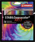 STABILO Colouring Pencil - aquacolor ARTY, Wallet of 24 Assorted Colours