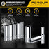 1/4 Inch Drive Socket Set - 8 Piece Metric Deep Socket Set (6mm to 13mm) with Sturdy Holder - Cr-V Steel