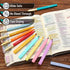 Mr. Pen Aesthetic Highlighters and Pens, 12 Pack, Assorted Color, No Bleed Bible Highlighters and Pens