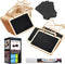 ONUPGO 16 Pack Chalkboard Tags with String, Mini Erasable Hanging Chalkboards, Wooden Signs, Price Tags