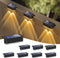 Peasur Solar Fence Lights Outdoor 8 Pack, Deck Light Solar Powered, Waterproof