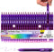 THINK2MASTER 24 Pens - Purple Ink, 0.7mm CGI Retractable Gel Pens, Medium Point Rollerball with Quick Drying Ink