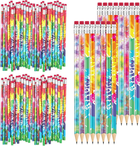 Dye Pencils, Solid Color Round Pencils, Rainbow Color Pencils, Wood Gradient Pencils, 96 Pieces