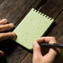 Rite in the Rain Weatherproof Top Spiral Notebook - 3" x 5", Green Cover, Universal Pattern, 3 Pack
