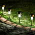 16 Pack GIGALUMI Solar Lights Outdoor Waterproof,Stainless Steel LED Solar Garden Lights for Patio, Lawn, Yard