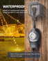 1 Pack 24-Hour Programmable 2 15A 1/2HP DEWENWILS Mechanical Light Timer for Outdoor Lighting, Plug in Timers, Heavy