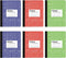 Oxford Composition Notebook 6 Pack, College Ruled Paper, 9-3/4 x 7-1/2 Inches, 100 Sheets, Assorted Marble Covers