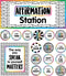 Carson Dellosa 32 Pc. Affirmation Station Classroom Bulletin Board Set - Motivational Poster and Positive Cards