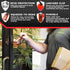 Identity Stronghold RFID Badge Holder for 1 Card, Heavy Duty Hard Plastic, FIPS 201 Approved Security - Red