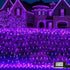 QITONG Purple Net Lights Outdoor Mesh Lights, 360 LED 12ft x 5ft