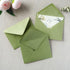 PONATIA 50 Pack A1 Envelopes, 3 5/8 x 5 1/8 Inches Sage Green Envelopes Perfect for Weddings Cards, RSVP Cards, Christmas Gift Cards Envelopes, Baby Showers, Thank You Notes and any 3.5x5" inserts by ponatia
