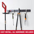 5 Rubbermaid FastTrack Garage Storage Utility Hooks Piece Black All in One Rail Hook Kit and Tool Organizer Heavy Duty