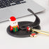 Christmas Novelty Pen and Leather Desk Stand Holder, Fun Writing Gift for Office Home Decor