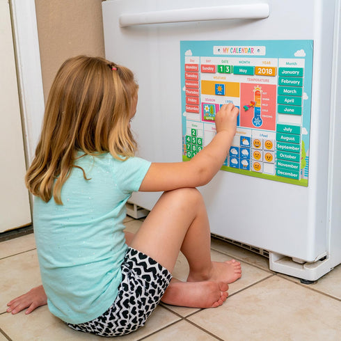 Set My First Daily Magnetic Calendar | Weather Station for Kids | Moods and Emotions | Preschool Learning Toys |