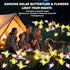2 Pack 12LED IP65 Solar Swaying Butterfly Lights, Warm White Waterproof Auto On/Off Outdoor Garden Lights for Patio