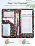 4.7 9 Mymazn X Cherry Server Book with Zipper Pocket Bling Waitress Book with Money Pocket and Magnetic Closure