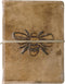 Primitives By Kathy Leather Bound Journal, Intricate Debossed Bee Design, 96 Unlined Pages