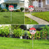 36" 12"x12" 2 Faittoo Security Sign Video Surveillance Sign with Stake for Outside, Rust Free Heavy Aluminum