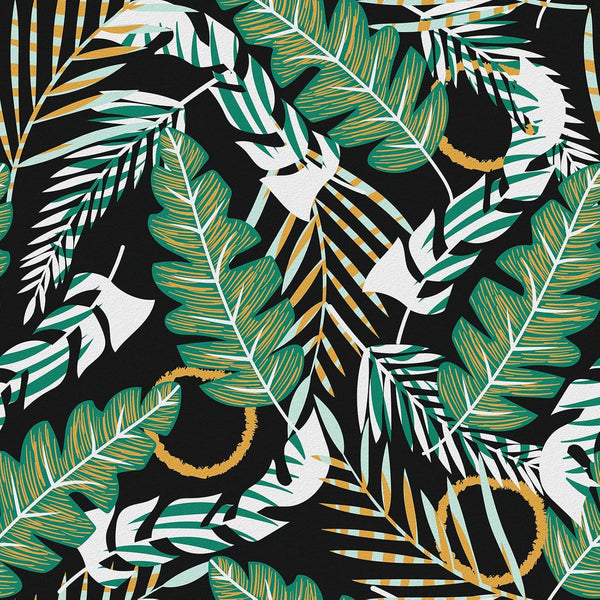 Tropical Green Leaves Wallpaper, Peel and Stick Self Adhesive for Cabinets, Waterproof 17.5" x78.7" Decor