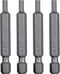 Mayhew Tools 19404-4 SAE Hex Power Bit, 4-Pack, 1/8 x 2"