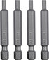 Mayhew Tools 19404-4 SAE Hex Power Bit, 4-Pack, 1/8 x 2"