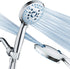 AquaCare High Pressure 8-mode Handheld Shower Head - Anti-clog Nozzles, Built-in Power