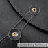 VANRA 1 Piece PU Leather File Folders - A4 Letter Size Document Holder with String Tie Closure, Black