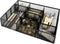 BLU MONACO Desk Drawer Organizer Tray, Up to 12 Adjustable Compartments with 9 Removable Dividers, Black Metal Mesh